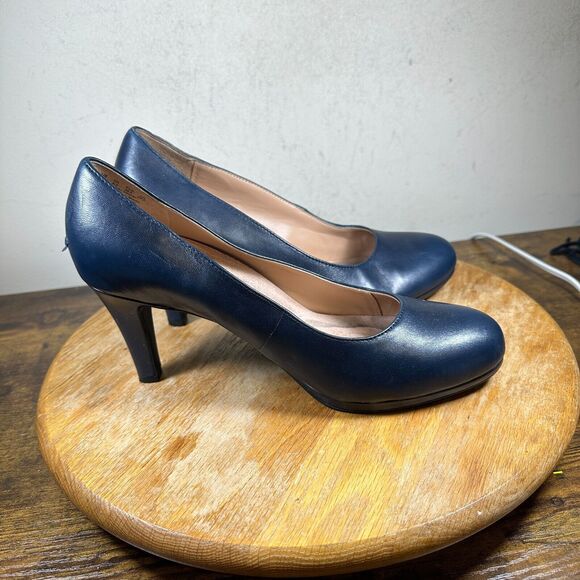 Naturalizer Michelle Blue Flats Shoes Women's Size 9.5 W - Picture 1 of 9